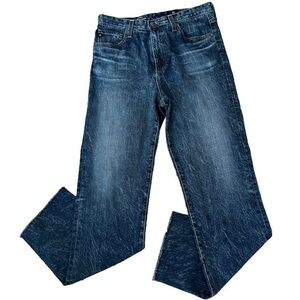 AG Alexxis High Rise Vintage Raw Hem Straight Leg Jeans